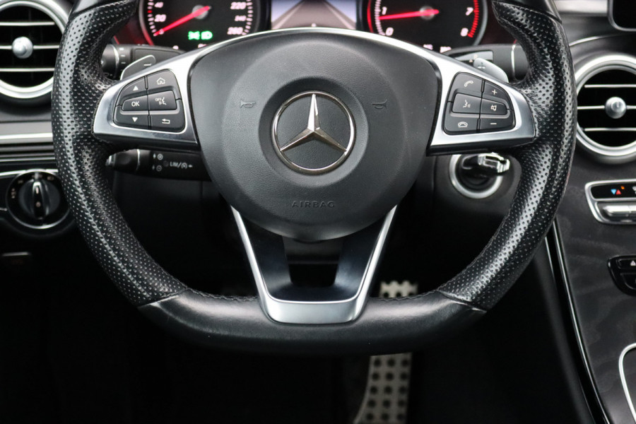 Mercedes-Benz C-Klasse Cabrio 200 AMG Line Aut9 | Burmester | Stoelverwarming/-ventilatie | Airscarf | Aircap | Camera | Cruise Control | Leder | Led Intelligent Light | Dodehoekassistent |