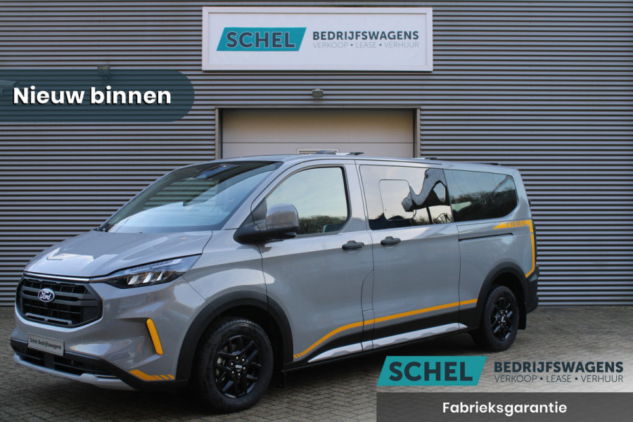 Ford Transit Custom 320 2.0TDCI 170pk L2H1 Trail DC AWD - Adaptive Cruise - Blind Spot - Elektrische deuren - Standkachel - Navi - 360 Camera - Rijk