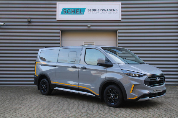 Ford Transit Custom 320 2.0TDCI 170pk L2H1 Trail DC AWD - Adaptive Cruise - Blind Spot - Elektrische deuren - Standkachel - Navi - 360 Camera - Rijk