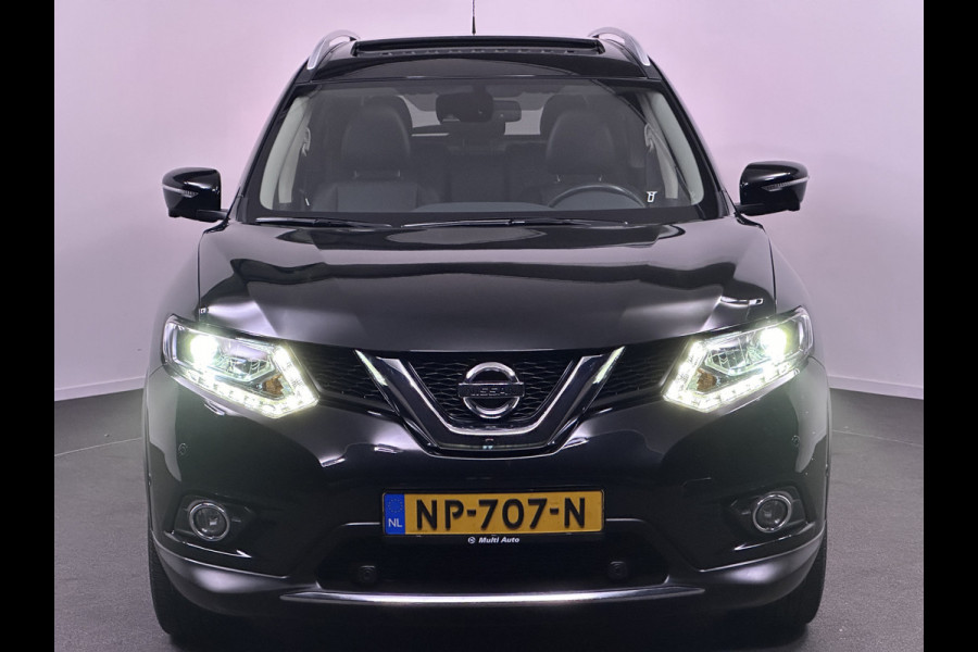 Nissan X-Trail 1.6 DIG-T Tekna 165pk Dealer O.H. 1e eigenaar | Panodak | Lederen Bekleding | 360 Camera | Trekhaak Afneembaar | Navi | 19 "L.M | Elektrische Stoelen  | DAB | Cruise Control |