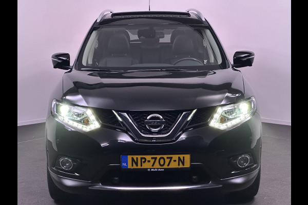 Nissan X-Trail 1.6 DIG-T Tekna 165pk Dealer O.H. 1e eigenaar | Panodak | Lederen Bekleding | 360 Camera | Trekhaak Afneembaar | Navi | 19 "L.M | Elektrische Stoelen  | DAB | Cruise Control |