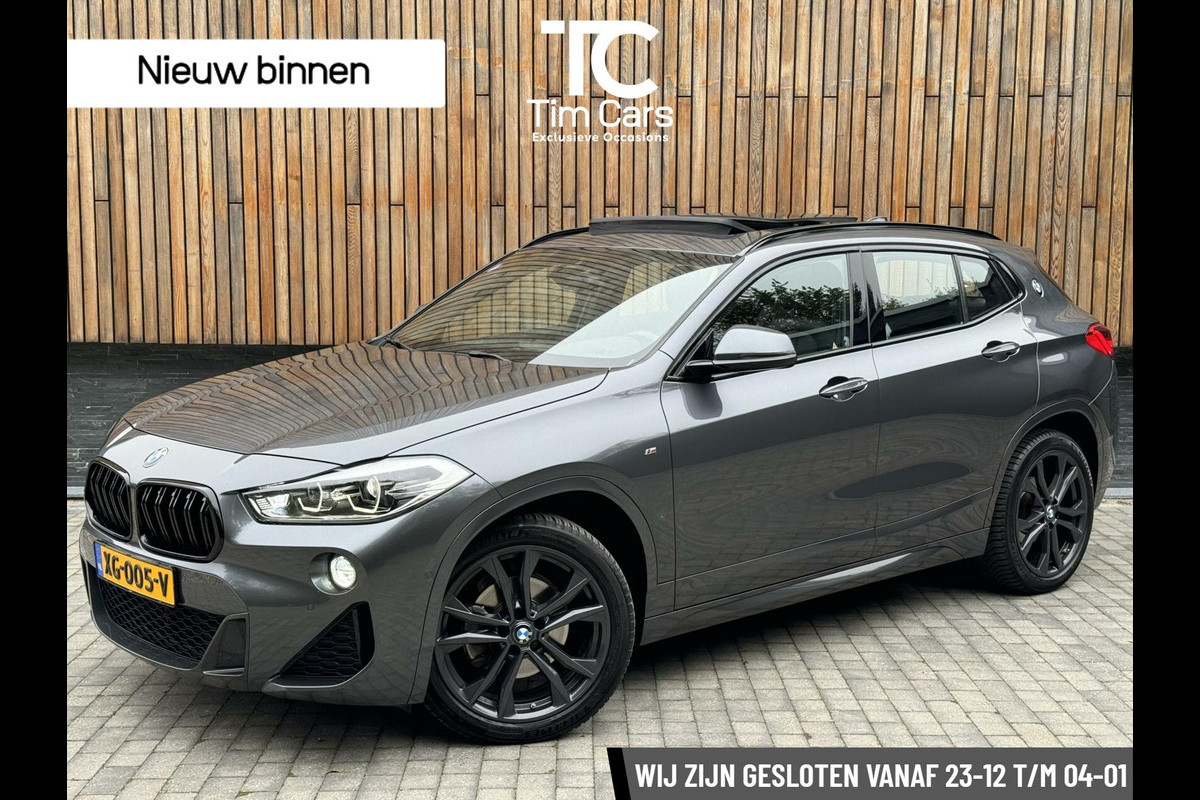 BMW X2 sDrive18i High Executive M-sport Automaat | Panoramadak | Lederen interieur | LED verlichting | Sfeerverlichting | DAB radio | H