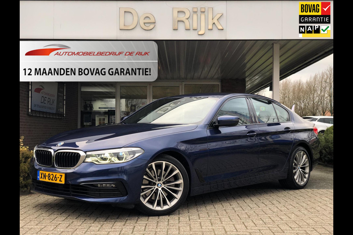 BMW 5 Serie 520i Corporate Lease High Executive | Leder, El. Stoel, Navi, Stoelverw., Climate, Cruise, DAB| NAP |