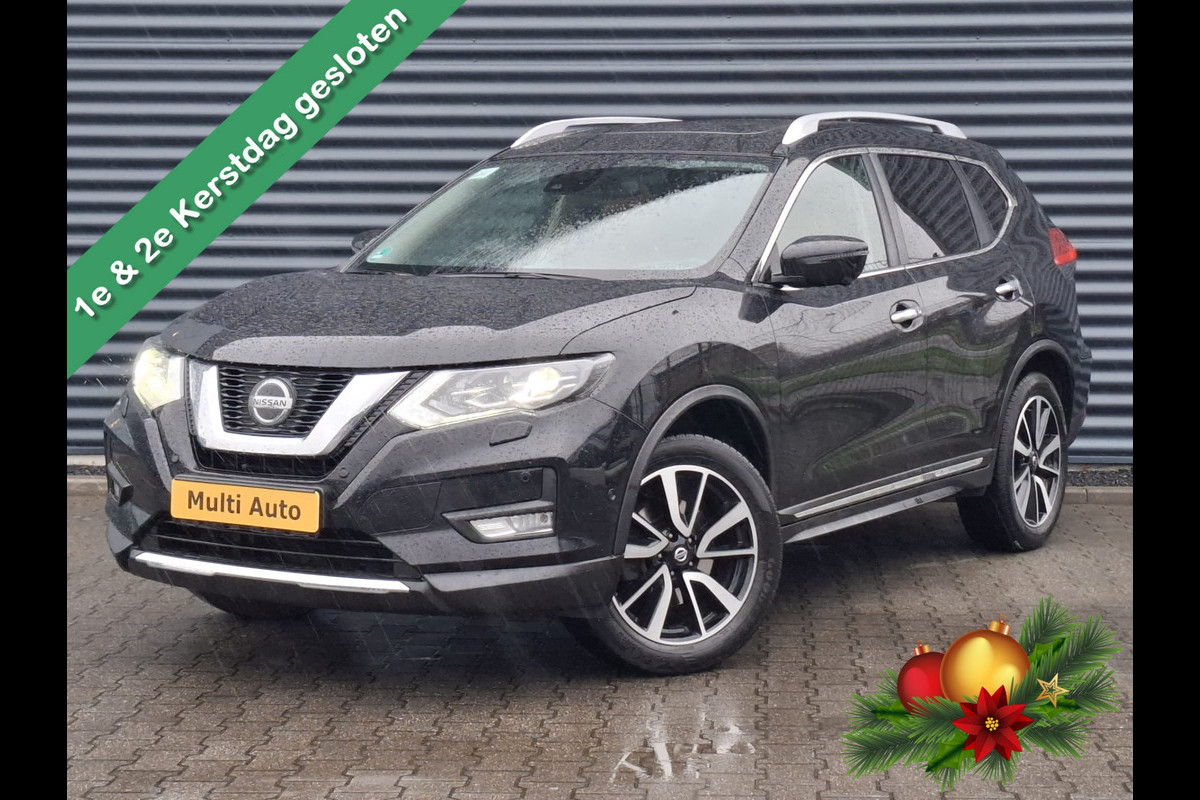 Nissan X-Trail 1.3 DIG-T Tekna 7 Persoons | Panodak | Lederen Sportstoelen Elektrisch & Verwarmd | Navigatie | 360 Camera | DAB | Stoel & Stuurverwarming |