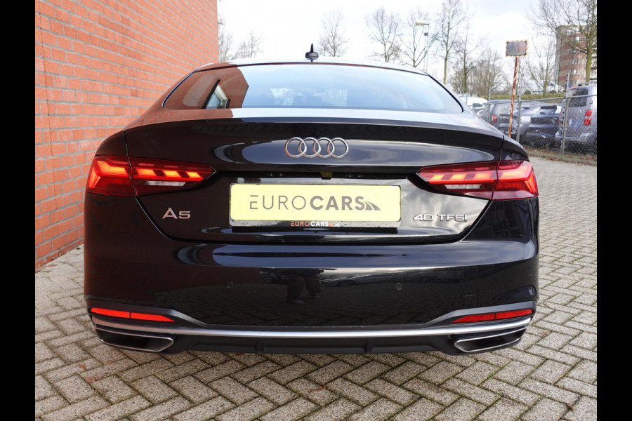 Audi A5 Sportback 40 TFSI 204pk S-Tronic Prestige Plus | Navigatie | Climate Control | Camera | Electrisch bedienbare achterklep | Virtual Cockpit | Led | Dab | Stoelverwarming | Dab | Trekhaak