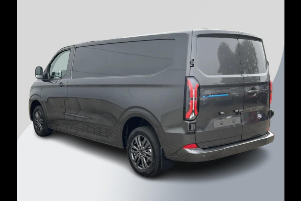 Ford E-Transit Cust. 320 L2H1 Limited 65 kWh 218pk | Inklapbare trekhaak | 17 inch lichtmetalen velgen (Carbonised Grey) | Driver Assistent Pack Premium | AGM accu | 3-fase laadkabel mode 3 32A, 10 meter | Centrale dubbele vergrendeling | Vehicle Integration System