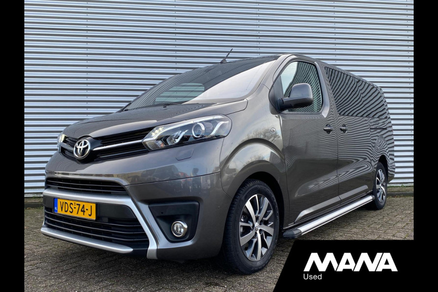 Toyota ProAce Verso 2.0 D-4D Dynamic L3H1 DC 177PK Automaat Dakraam LM Velgen Cruise 360camera Sensoren Bluetooth Navi