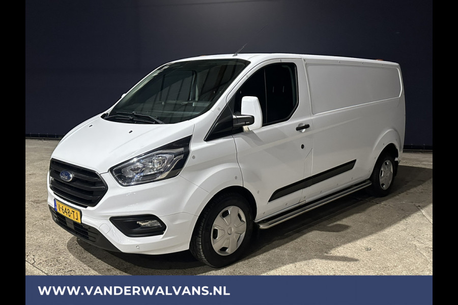 Ford Transit Custom 340 2.0 TDCI 131pk L2H1 Euro6 Airco | Omvormer | 2800kg Trekhaak cruisecontrol, parkeersensoren, stoelverwarming, verwarmde voorruit, bijrijdersbank