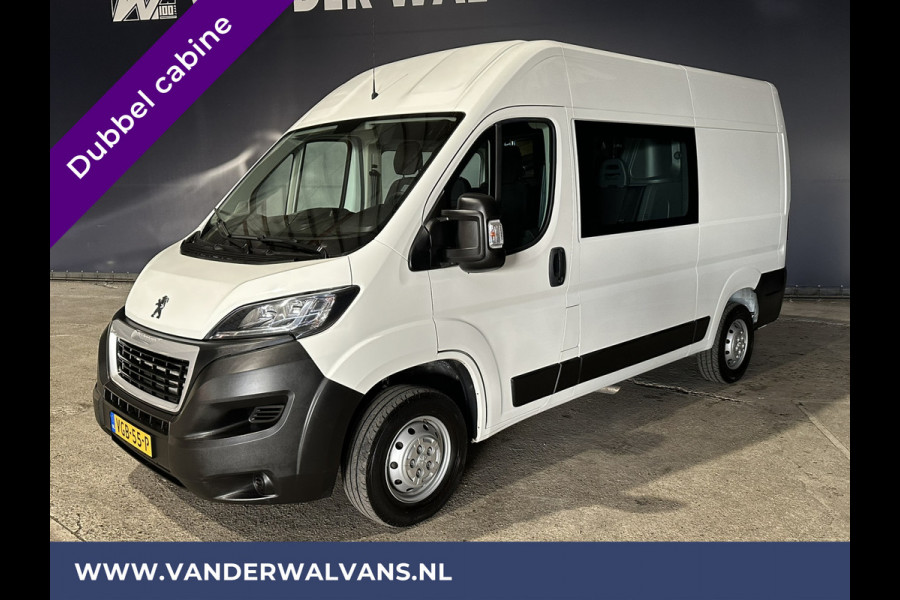 Peugeot Boxer 2.2 BlueHDi 141pk **BPM VRIJ voor de Ondernemer** L2H2 Dubbele Cabine Euro6 *Laadklep* Airco | 6-Zits cruisecontrol