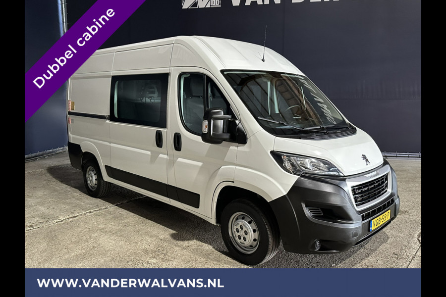 Peugeot Boxer 2.2 BlueHDi 141pk **BPM VRIJ voor de Ondernemer** L2H2 Dubbele Cabine Euro6 *Laadklep* Airco | 6-Zits cruisecontrol