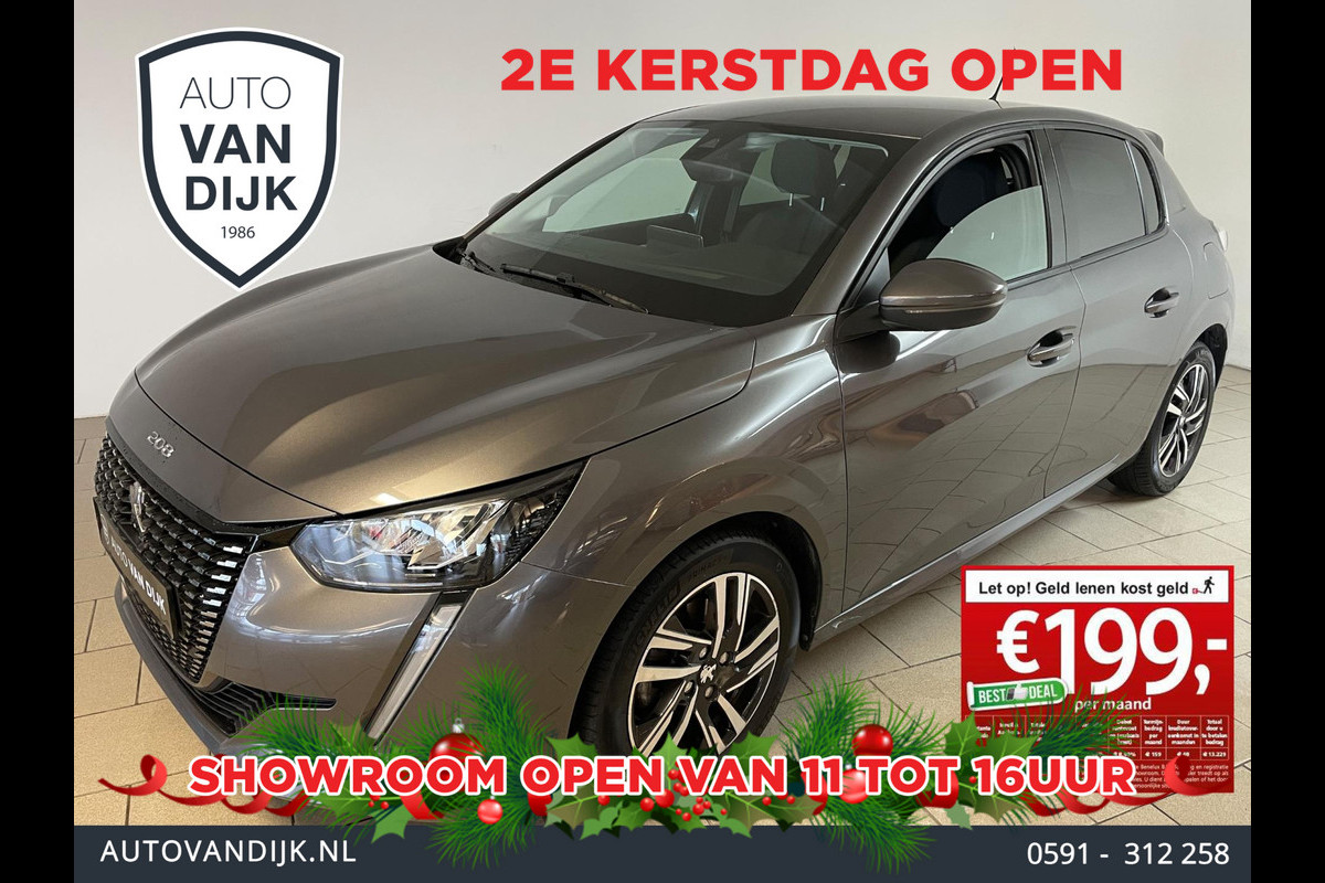 Peugeot 208 1.2 PureTech Allure Pack AUTOMAAT AIRCO NAVI CRUISE BLUETOOTH ELEK RAMEN CENT VERG PRIVACYGLAS NIEUWSTAAT