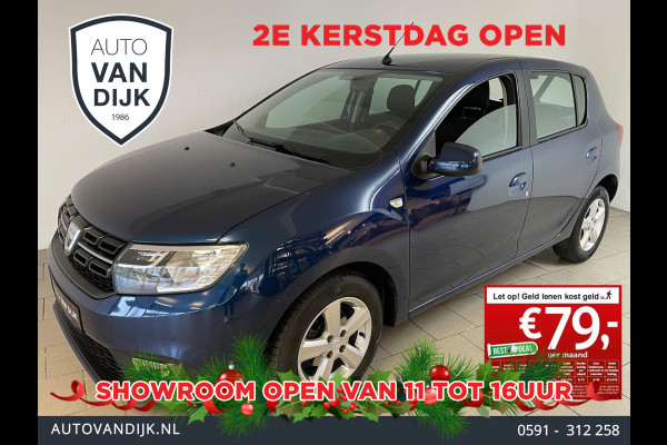 Dacia Sandero 0.9 TCe Bi-Fuel Laureate LPG G3 AIRCO NAVI BLUETOOTH 5DRS VELGEN ELEK RAMEN CENT VERG ZEER NETTE AUTO