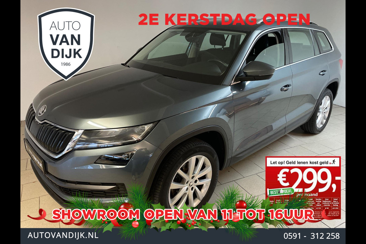 Škoda Kodiaq 1.5 TSI Style AUTOMAAT AIRCO NAVI CRUISE STOELVERW ELEK RAMEN CENT VERG VEEL RUIMTE NIEUWSTAAT