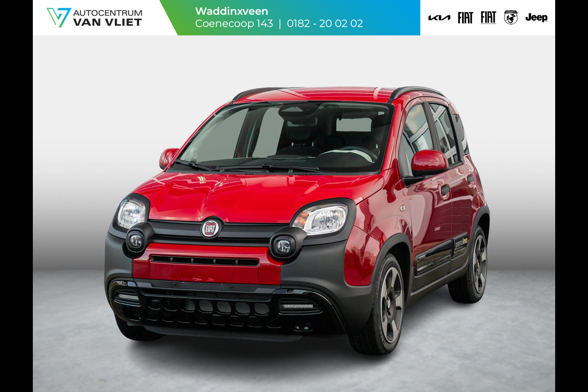 Fiat Panda Hybrid Pandina | Airco | Cruise | Priv Glass | Dakrails | 15" | PDC | Apple Carply | Rosso