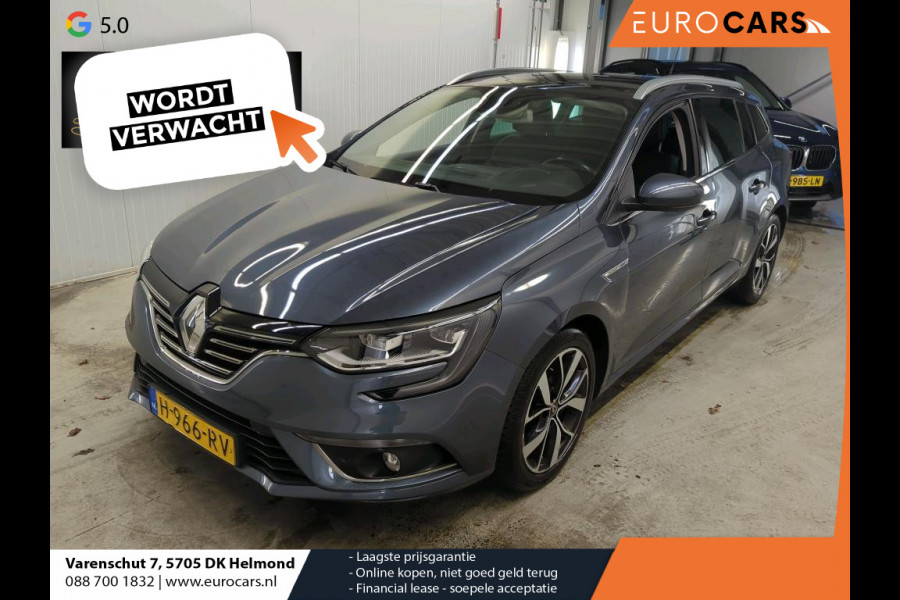 Renault MEGANE Estate 1.3 TCe Bose Panoramdak Trekhaak Navigatie Parkeersensoren Camera Cruise Control Bose Audio Lichtmetalen velgen Ledverlichting Climate Control