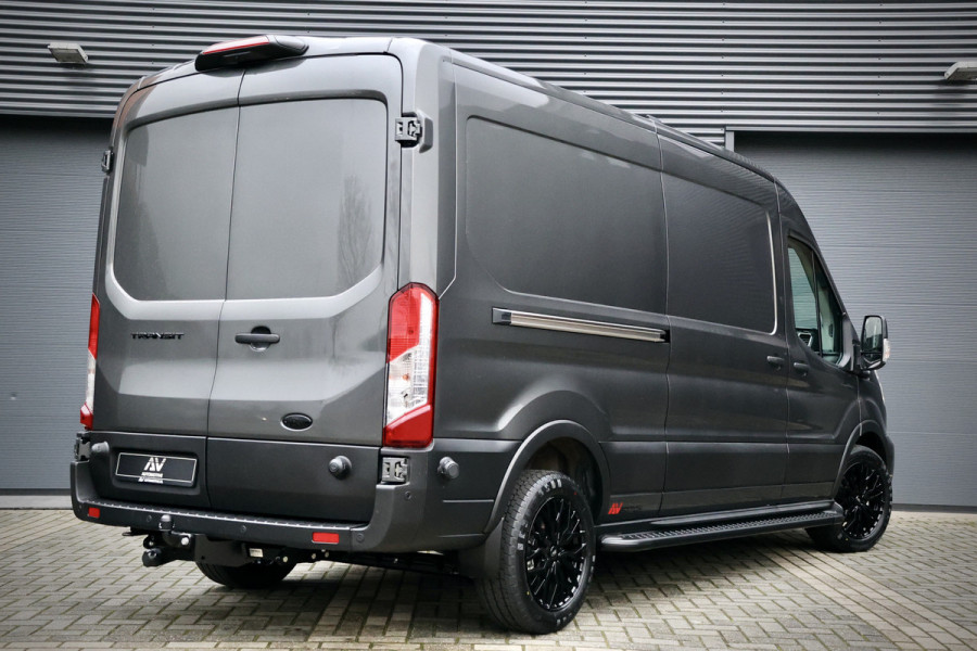 Ford Transit 350 2.0 TDCI L3H2 165PK AUT Limited | 360 Camera | ACC | Navigatie | Bi-Xenon | Lane assist | BLIS | CarPlay | Trekhaak | 3-Zitter | Facelift model MY2025