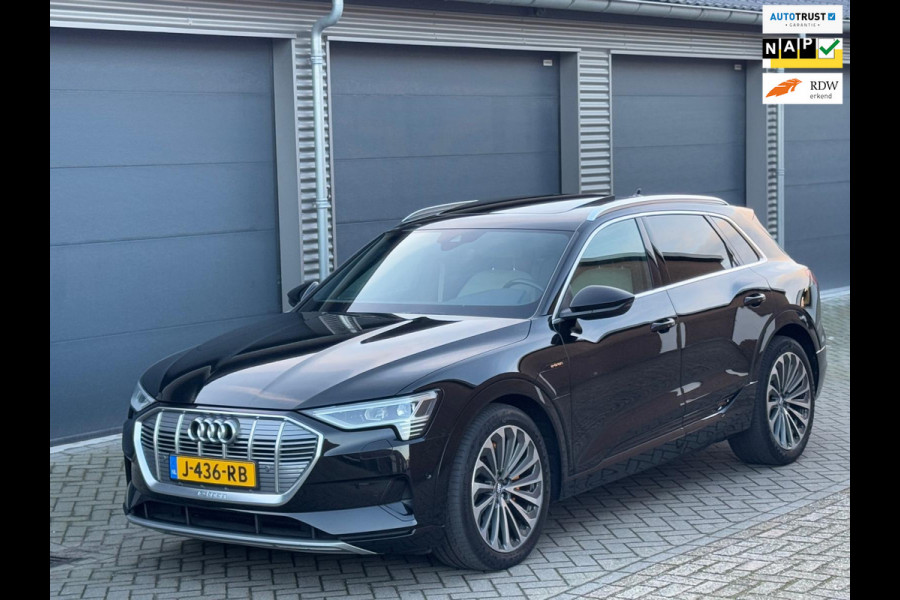 Audi e-tron 50 quattro 313 pk Business edition Plus 71 kWh, 21 inch lmv, panoramadak, nl auto met nationale auto pas