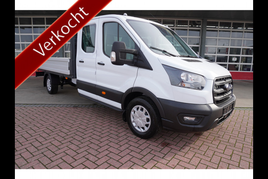 Ford Transit 350EL 2.0 TDCI 130PK L5 Pick-up Dubbel Cabine Trend RWD 7 Persoons Nr. V041 | Airco | Cruise | Apple CP & Android Auto | Trekhaak 3000KG | SYNC 4