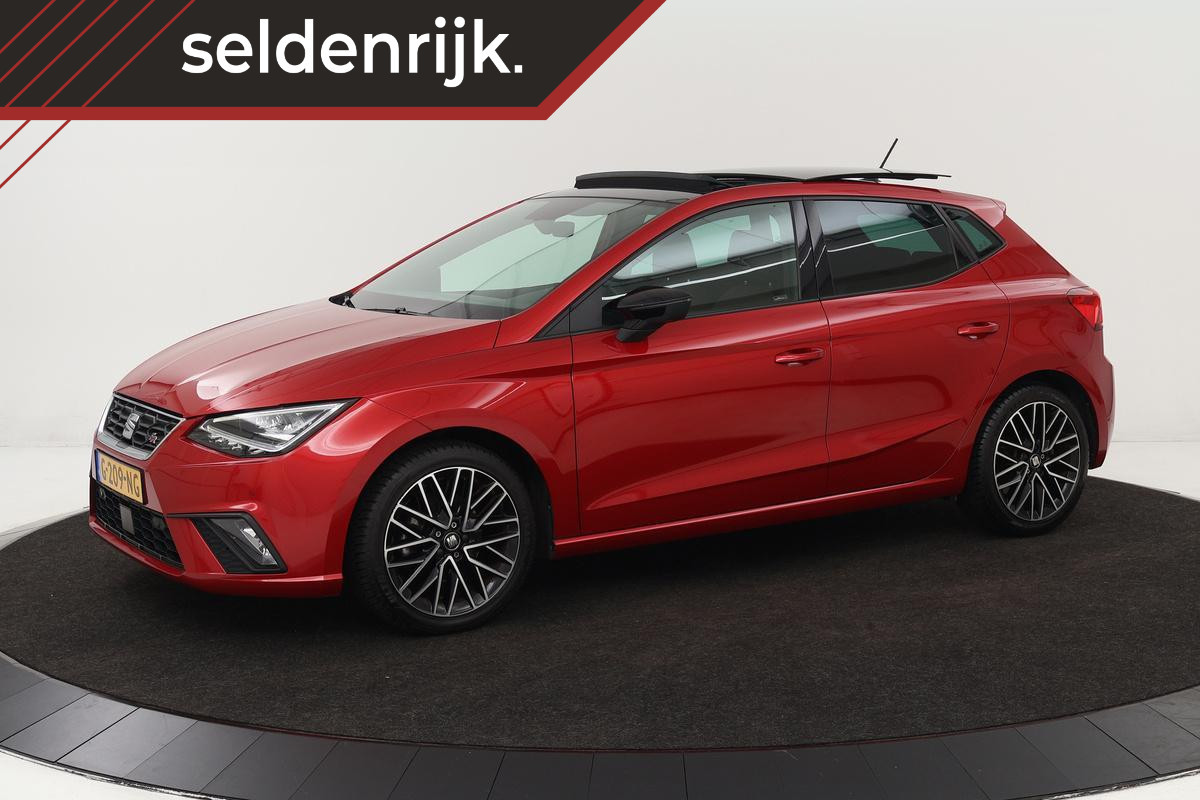 Seat Ibiza 1.0 TSI FR Intens | Panoramadak | Trekhaak | Adaptive cruise | Beats Sound | Virtual Cockpit | Climate control | Keyless | Camera | Full LED | Navigatie | Carplay