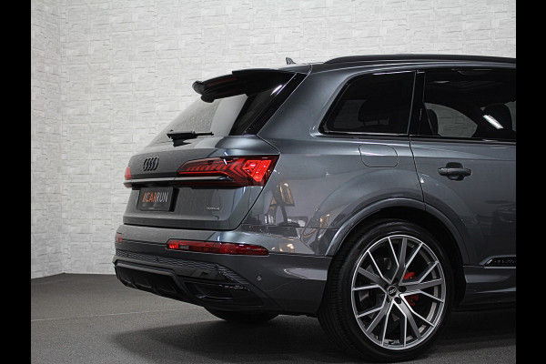 Audi Q7 55 TFSI e S-Line | RS-Seats | 360 View | Panorama | ACC | B&O Sound | Laser-LED | Head-Up | Keyless-Entry | Memory | Trekhaak | ISO-Glas | Luchtvering | 22'' | Dodehoek | Leder Pakket | Zonwering | Sfeerverlichting | Stuurverwarming | Stoelverwarming | Carplay | DAB |