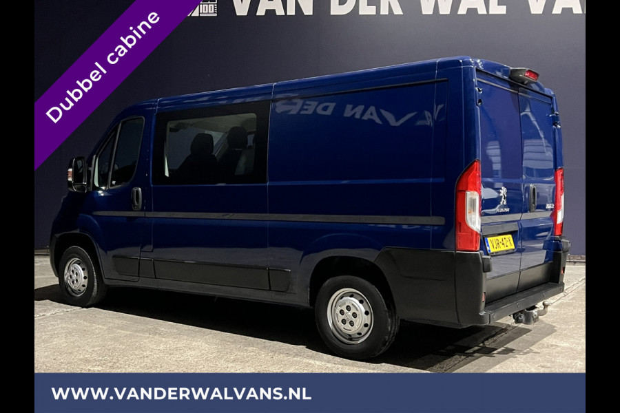 Peugeot Boxer 2.2 BlueHDi 165pk L2H1 Dubbele cabine Euro6 Airco | 6-Zits | navigatie, camera, cruisecontrol, 2500kg trekhaak, parkeersensoren