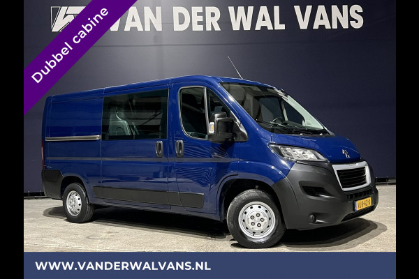 Peugeot Boxer 2.2 BlueHDi 165pk L2H1 Dubbele cabine Euro6 Airco | 6-Zits | navigatie, camera, cruisecontrol, 2500kg trekhaak, parkeersensoren