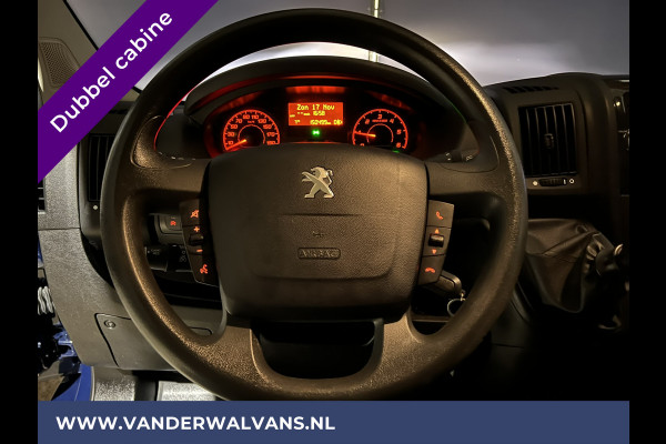 Peugeot Boxer 2.2 BlueHDi 165pk L2H1 Dubbele cabine Euro6 Airco | 6-Zits | navigatie, camera, cruisecontrol, 2500kg trekhaak, parkeersensoren