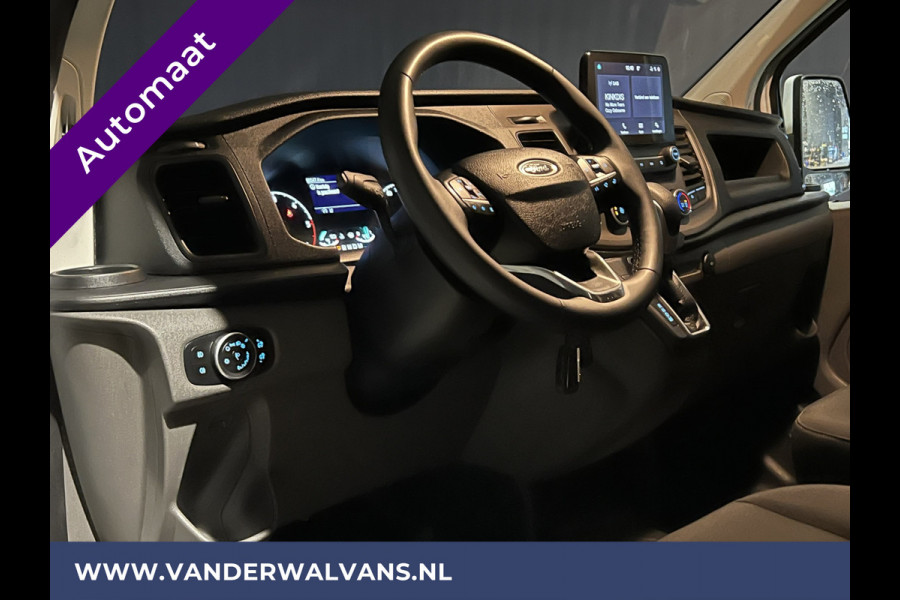 Ford Transit Custom 2.0 TDCI 130pk Automaat L1H1 Euro6 Airco | Apple Carplay | Camera cruisecontrol, parkeersensoren, verwarmde voorruit, trekhaak