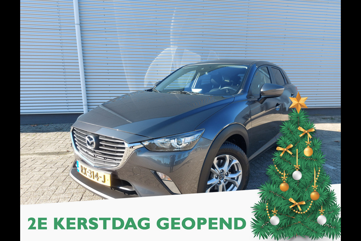 Mazda CX-3 2.0 SkyActiv-G 120 Dynamic, cruise,afneembare trekhaak,navigatie,stoelverwarming,parkeersensoren,