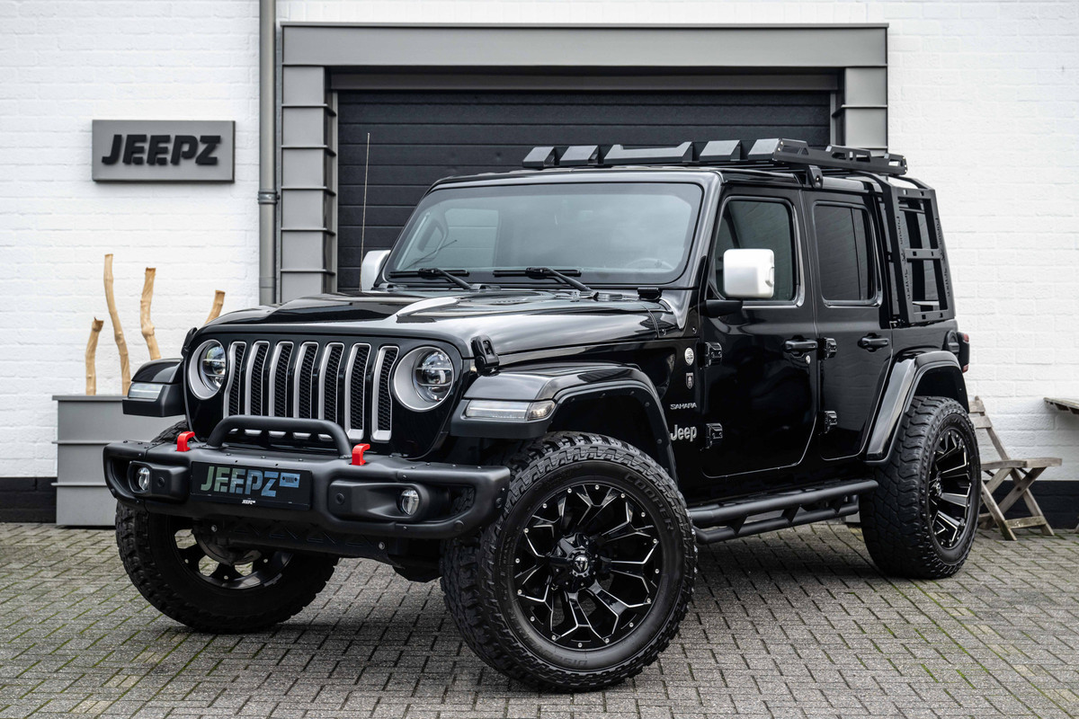 Jeep Wrangler 2.2D Sahara - Grijs kenteken - 20" Fuel velgen - Ex. BTW - Verhoogd / Verbreed - Grijs kenteken - 20" Fuel velgen - Ex. BTW - Verhoogd / Verbreed