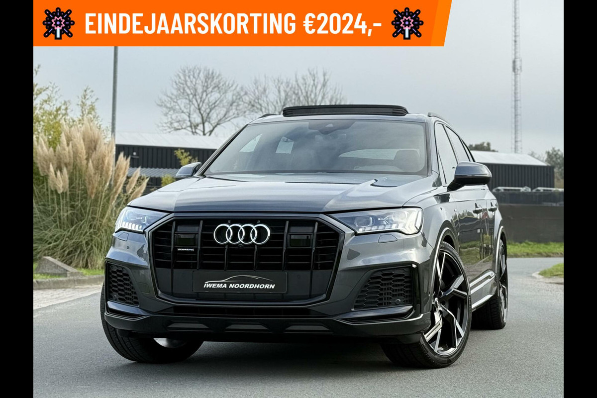 Audi Q7 55 TFSI e quattro S-Line Plus Panoramadak|Matrix Laser|Camera 360°|Keyless|Luchtvering|Sport stoelen|DAB+