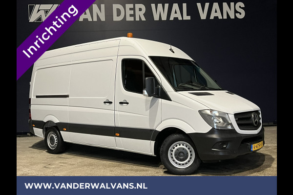 Mercedes-Benz Sprinter 316 CDI 164pk L2H2 inrichting Euro6 Airco | 2800kg Trekhaak | Cruisecontrol parkeersensoren, chauffeursstoel