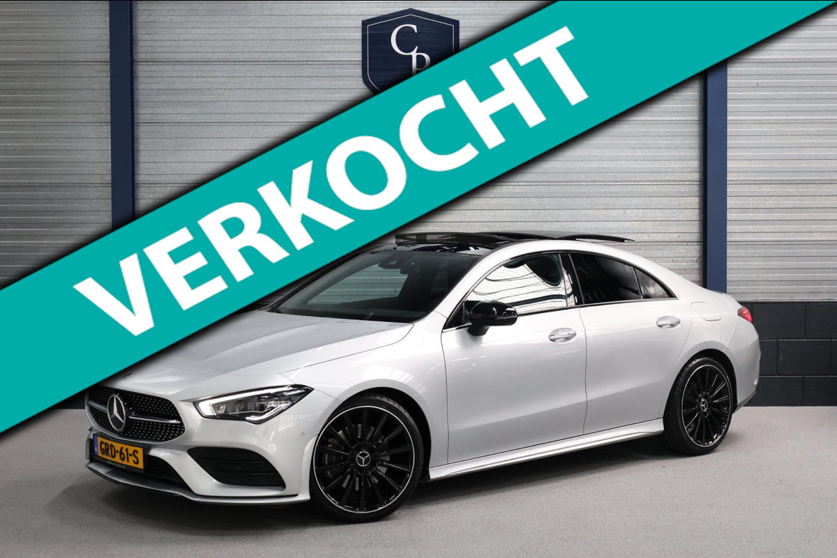 Mercedes-Benz CLA-Klasse 200 AMG MULTIBEAM/VIRTUAL/SFEER/PANO/ALCANTARA+S.VERWARMING+MEMORY/19" LMV/CAM/ACC/ECC/12 MDN GARANTIE!