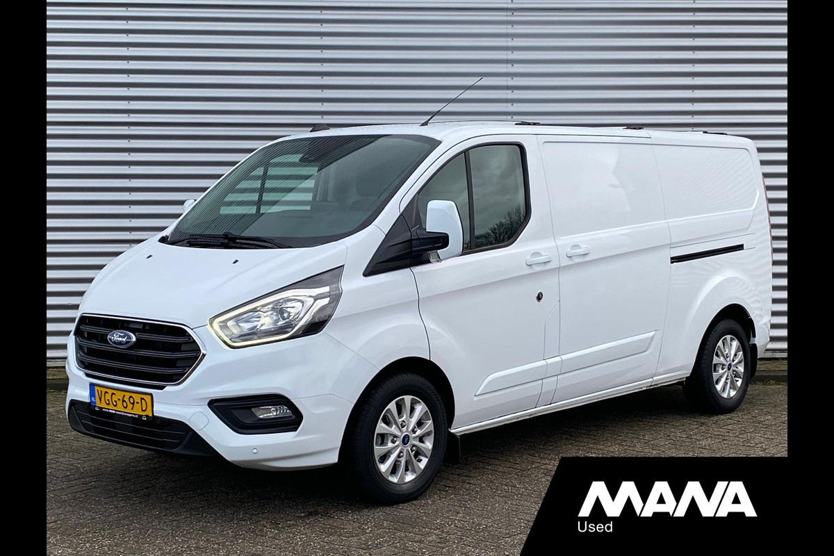 Ford Transit Custom 300 2.0 TDCI L2H1 2X schuif Automaat 170PK LIMITED LED Cruise Camera Sensoren Trekhaak Bluetooth