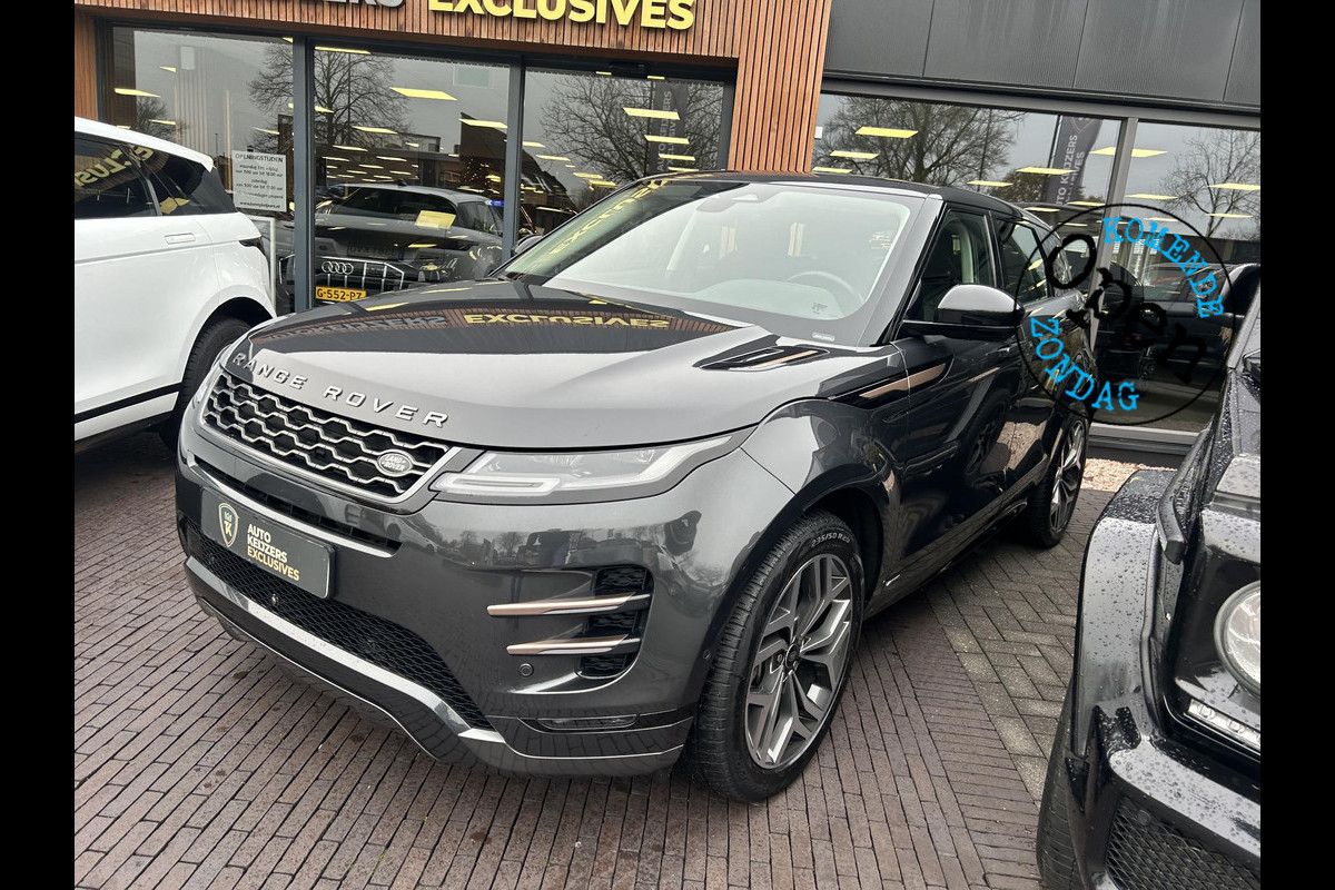 Land Rover Range Rover Evoque 1.5 P300e AWD R Dynamic Panoramadak Meridian Stoelverw. Leer LED Dodehoek 20''LM