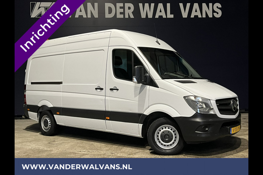 Mercedes-Benz Sprinter 316 CDI 164pk L2H2 inrichting Euro6 Airco | 2800kg trekhaak | cruisecontrol, parkeersensoren