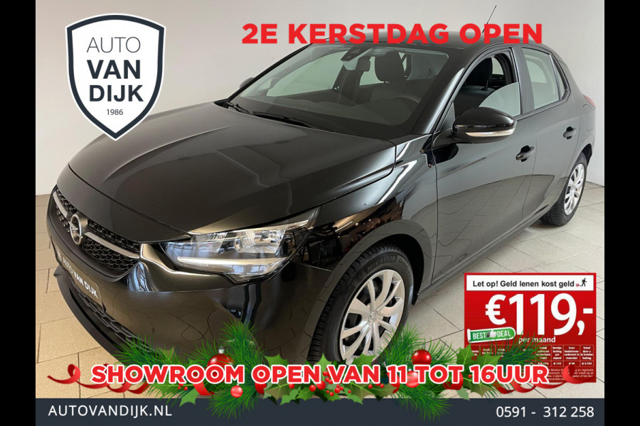 Opel Corsa 1.2 Edition AIRCO CRUISE BLUETOOTH MULTI STUUR FRONT ASSIST ELEK RAMEN CENT VERG 16INCH VELGEN 5DEURS NIEUWSTAAT