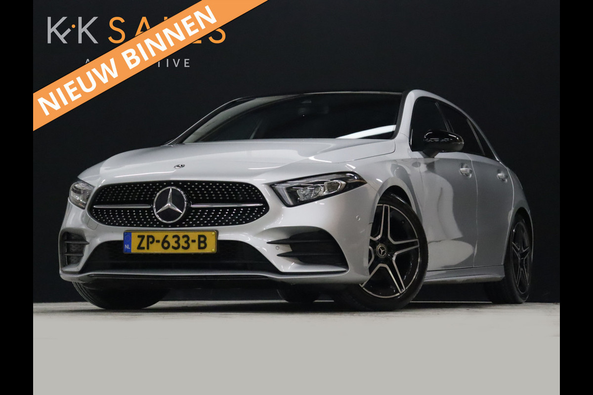 Mercedes-Benz A-Klasse 180 Business Solution AMG Night Upgrade [SCHUIFKANTELDAK, CARPLAY, UITKLAPBARE TREKHAAK, CAMERA, WIDESCREEN, STOELVERWARMING, NAVIGATIE, NIEUWSTAAT]