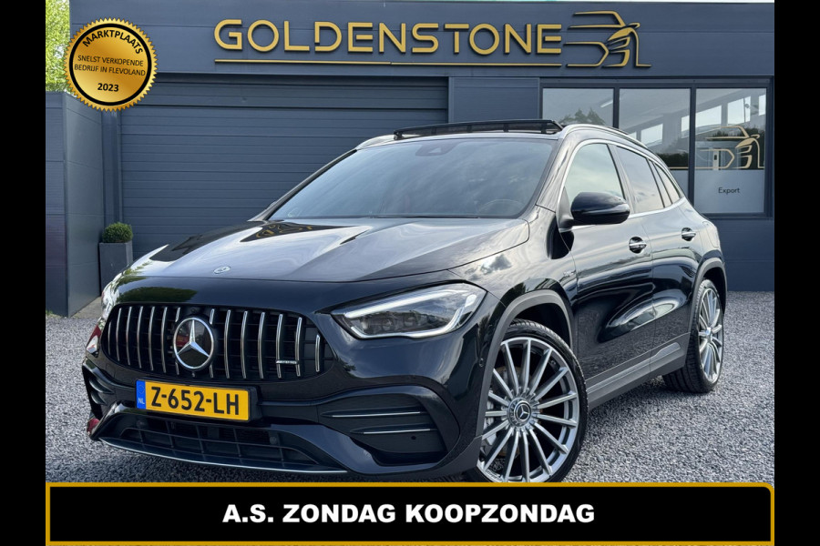 Mercedes-Benz GLA AMG 35 4MATIC 1e Eigenaar,Burmester Soundsystem,Panoramadak,Trekhaak,Kuipstoelen,Ambient Lighting,Vol Optie,APK tot 04-2026