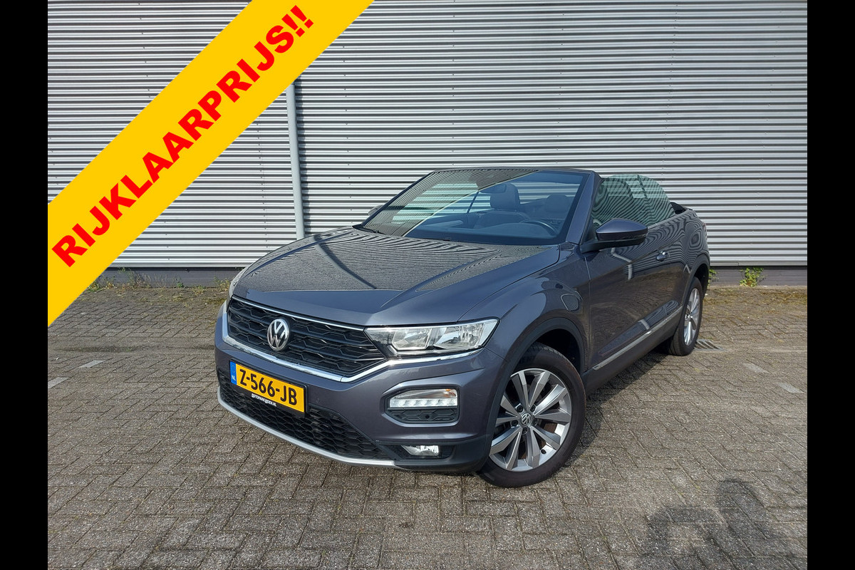 Volkswagen T-Roc Cabrio 1.5 TSI Style Automaat, Carplay/Audio/Navigatie, stoelverwarming,