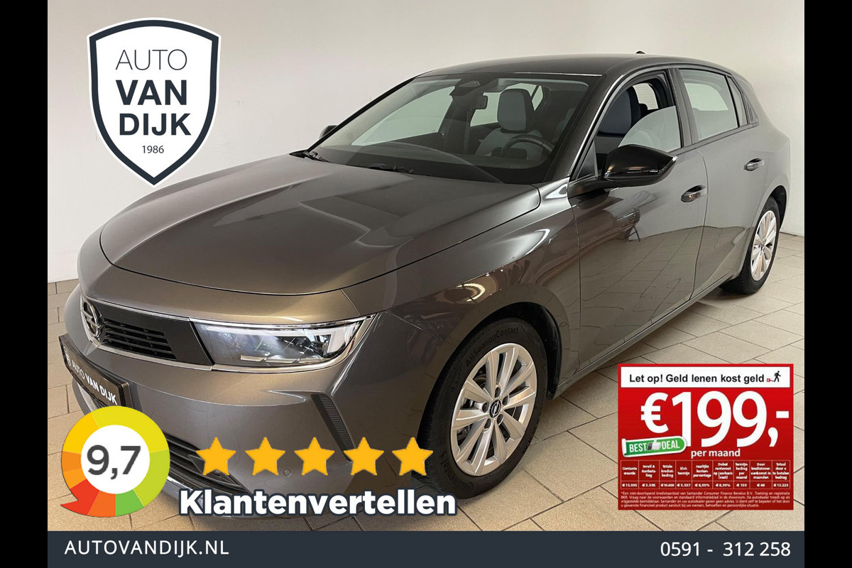 Opel Astra 1.2 Edition AIRCO NAVI CRUISE ELEK RAMEN APP CONNECT MULTI STUUR START KNOP VELGEN NIEUWSTAAT