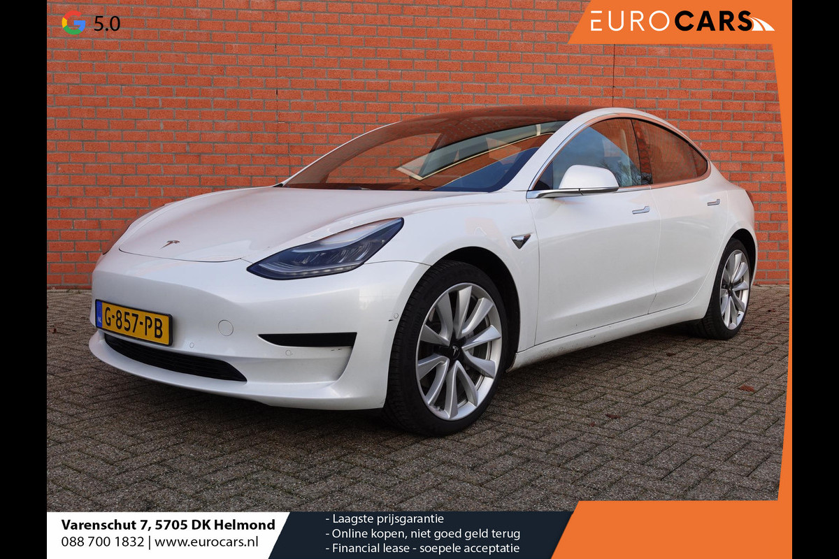 Tesla Model 3 Standard RWD Plus 60 kWh Autopilot Airco Leder Panoramadak PDC VA Camera 19" Sport Wheels