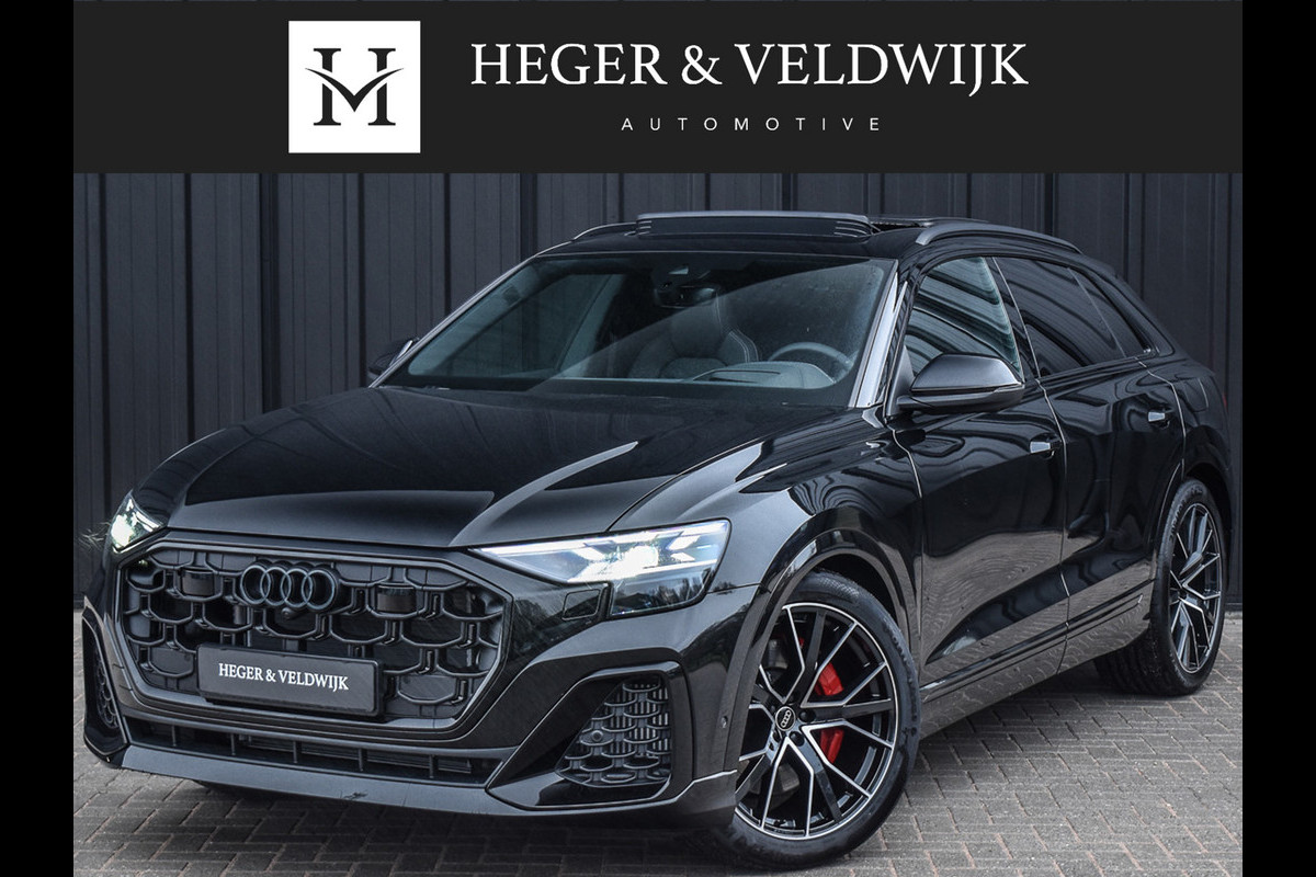 Audi Q8 55TFSI e QUATTRO PRO LINE S COMPETITION | S-SEATS | PANORAMADAK | 4 WIEL BESTURING | B&O SOUND | HEAD-UP | LUCHTVERING | DAB+ |