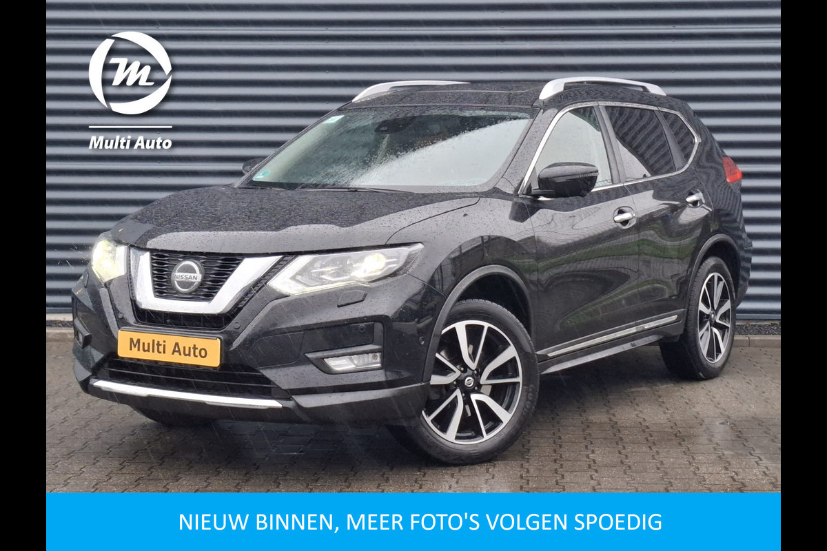 Nissan X-Trail 1.3 DIG-T Tekna 7 Persoons | Panodak | Lederen Sportstoelen Elektrisch & Verwarmd | Navigatie | 360 Camera | DAB | Stoel & Stuurverwarming |