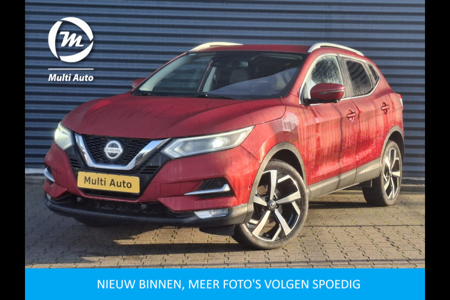 Nissan QASHQAI 1.3 DIG-T Tekna Automaat | Adaptive Cruise | BOSE Sound | Navigatie | Apple Carplay | 360 Camera | Half Lederen Bekleding | L.M. 19" | Stoelverwarming | DAB |