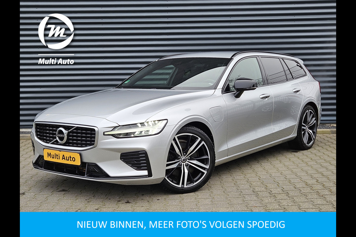 Volvo V60 T6 Recharge AWD R-Design Plug In Hybrid PHEV | Adaptive Cruise | Lederen Sportstoelen Memory | Harman Kardon | Keyless | 19"L.M | Camera | Apple Carplay |