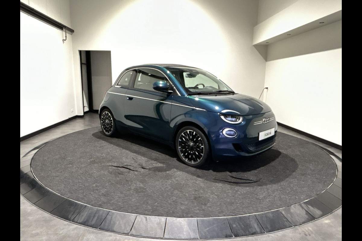 Fiat 500C La Prima 42 kWh Camera | Lederen Bekleding | Navi