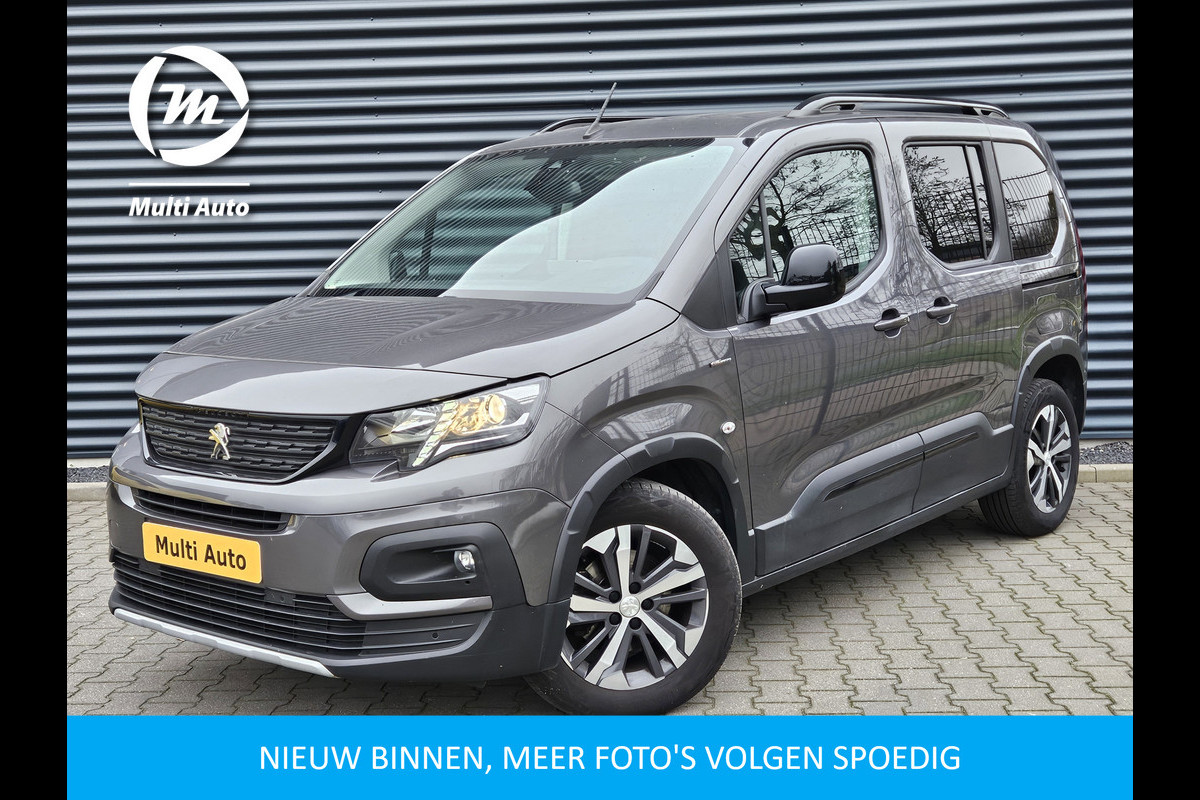 Peugeot Rifter 1.2 Puretech GT-Line 130pk Automaat 5 Persoons | Adaptive Cruise | 360 Camera | Keyless | Navi | DAB | Apple Carplay | 17"L.M |