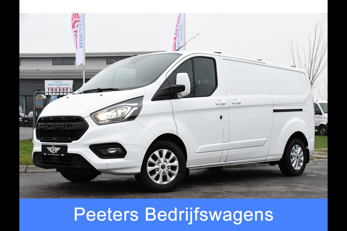 Ford Transit Custom 300 2.0 TDCI L2H1 Limited Camera, Cruise, Carplay, 170PK, 2 x Schuifdeur, Automaat, Stoelverwarming, Led, UNIEK!