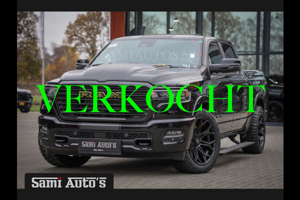 Dodge Ram PREMIUM NIGHT 2025 | BOM VOL + 14.4 INCH SCHERM | LUCHTVERING | HUD | HURRICAN 420PK 636 Nm | PRIJS MET LPG EN COVER EN GARANTIE DUBBELE CABINE | PICK UP | 5 PERSOONS | DC | GRIJSKENTEKEN | VOORRAAD NR 2231 - 4946